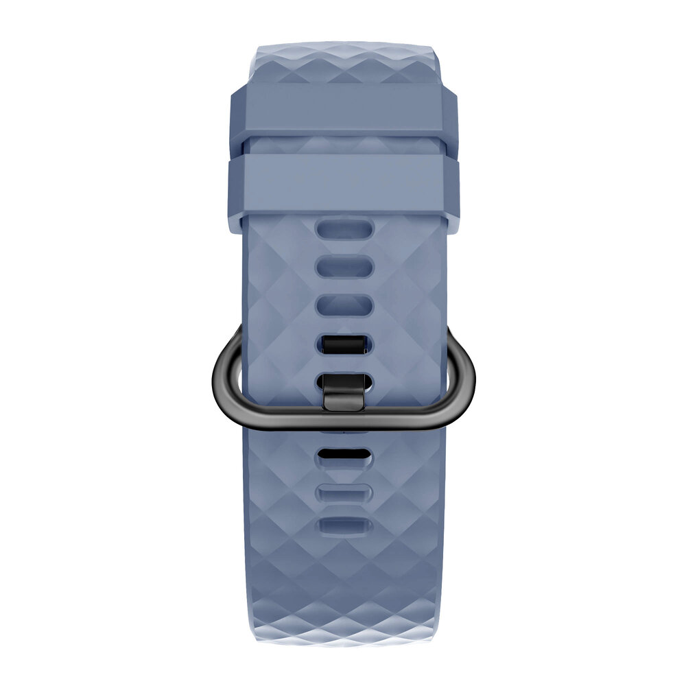 Bandz Bandz Bracelet silicone "Classic" Fitbit Charge 4 (gris-bleu)