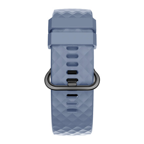 Bandz Bandz Bracelet silicone "Classic" Fitbit Charge 4 (gris-bleu)