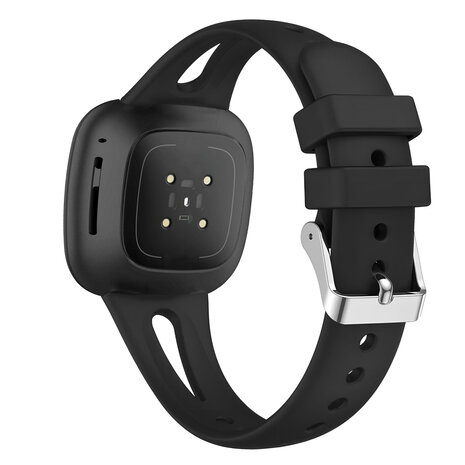 Bandz Bandz Bracelet silicone 'Slim' Fitbit Versa 3 (noir)