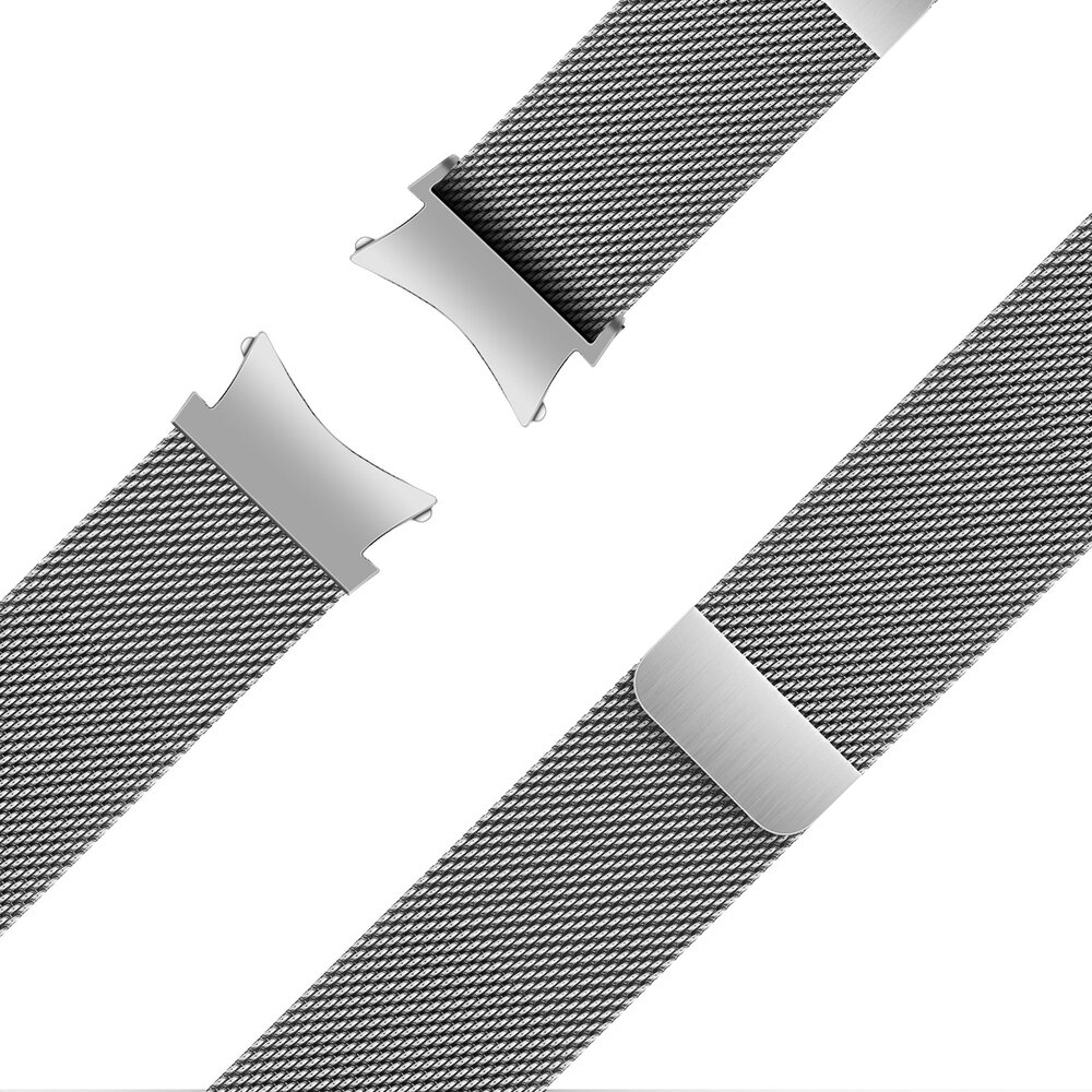 Bandz Bandz Bracelet milanaise loop Samsung Galaxy Watch 4 Classic 42mm (argent) Bandz Bandz Bracelet milanaise loop Samsung Galaxy Watch 4 Classic 42mm (argent)