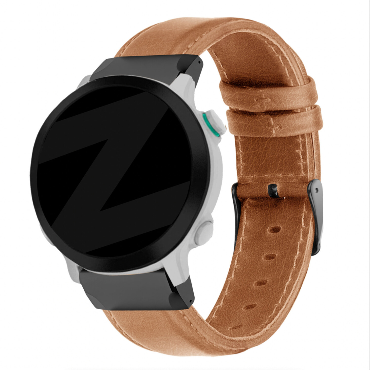 Pour Garmin Fenix 7 Sapphire Solar Bracelet de montre en cuir à boucle en  acier de 22 mm (marron)