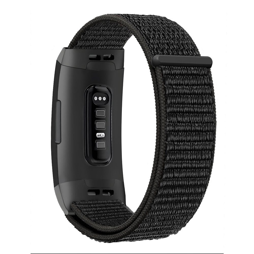 Bandz Bandz Bracelet nylon loop Fitbit Charge 3 (noir)