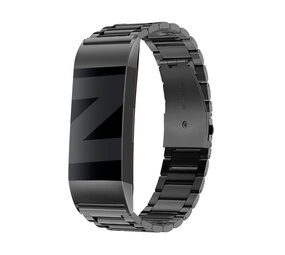 Bandz Bandz Bracelet acier 'Classic' Fitbit Charge 3 (noir)
