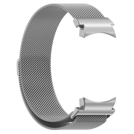 Strap-it Strap-it Bracelet Milanais 'One push' Samsung Galaxy Watch 4 Classic 42mm (argent)