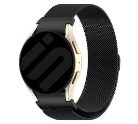 Strap-it Bracelet Milanais 'One push' Samsung Galaxy Watch 4 Classic 46mm (noir)