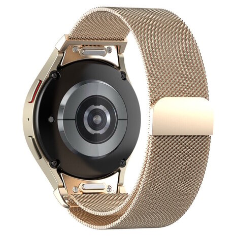 Strap-it Strap-it Bracelet Milanais 'One push' Samsung Galaxy Watch 6 Classic 43mm (champagne)