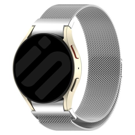 Strap-it Strap-it Bracelet Milanais 'One push' Samsung Galaxy Watch 6 Classic 47mm (argent)