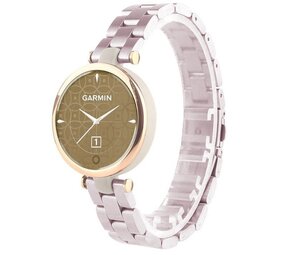 Strap-it Bracelet acier Garmin Lily (rose)