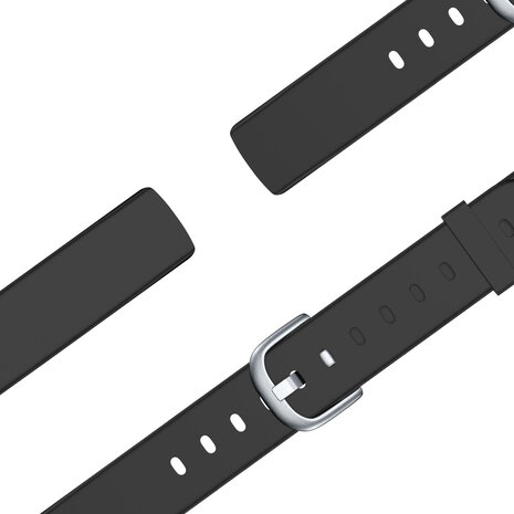 Bandz Bandz Bracelet silicone 'Classic' Fitbit Luxe (noir)