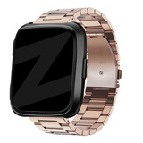 Bandz Bandz Bracelet acier 'Classic' Fitbit Versa (or rose)