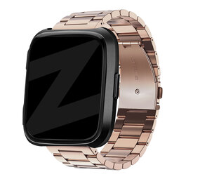 Bandz Bandz Bracelet acier 'Classic' Fitbit Versa (or rose)