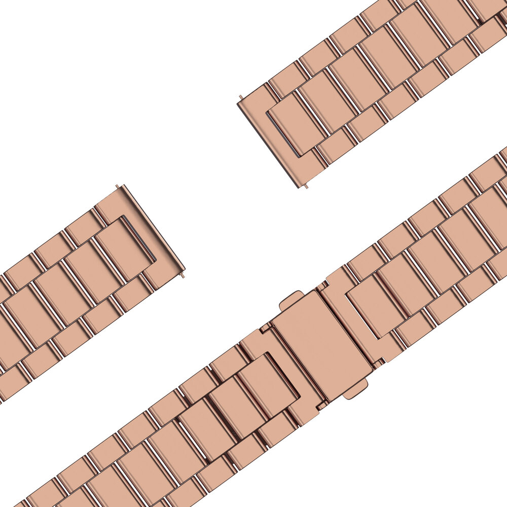 Bandz Bandz Bracelet acier 'Classic' Fitbit Versa (or rose)