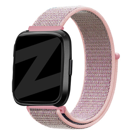 Bandz Bandz Bracelet nylon loop Fitbit Versa (rose)