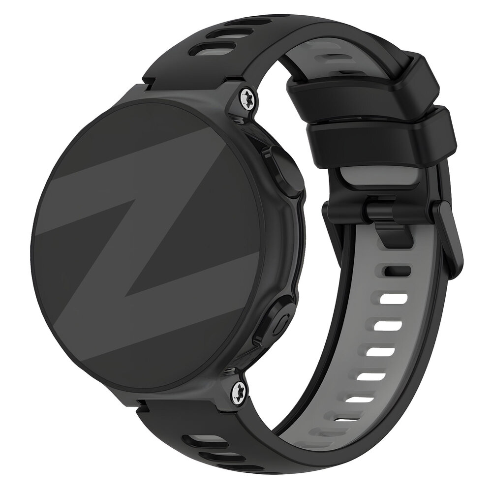 Bandz Bandz Bracelet sport avec boucle Garmin Forerunner 735xt (noir/gris)