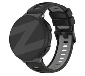 Bandz Bandz Bracelet sport avec boucle Garmin Forerunner 735xt (noir/gris)