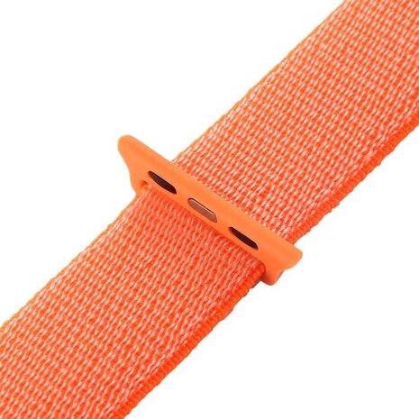 Bracelet en cuir pour montre, Apple Watch et Samsung smartwatch, imprimé  Saffiano, Orange