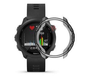 Strap-it Coque TPU Garmin Forerunner 245 (transparent-noir)