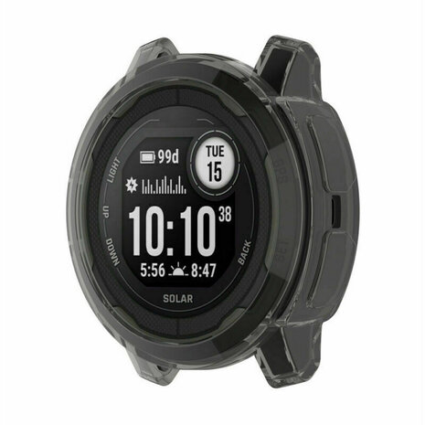 Strap-it Strap-it Coque TPU Garmin Instinct 2 (transparent-noir)