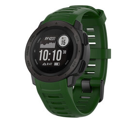 Strap-it Bracelet silicone Garmin Instinct 1 / 2  (vert)