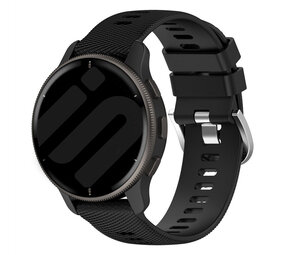 Strap-it Bracelet silicone Garmin Venu (noir)