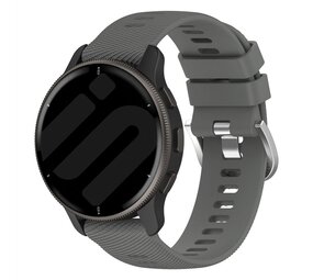 Pour bracelet de montre en silicone bicolore à carreaux Garmin Vivoactive 3  20 mm (blanc +
