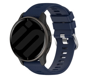 Strap-it Bracelet silicone Garmin Vivoactive 5 (bleu fonce)