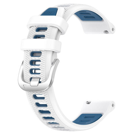Strap-it Strap-it Bracelet sport á boucle Garmin Venu SQ (blanc/bleu) Strap-it Strap-it Bracelet sport á boucle Garmin Venu SQ (blanc/bleu)