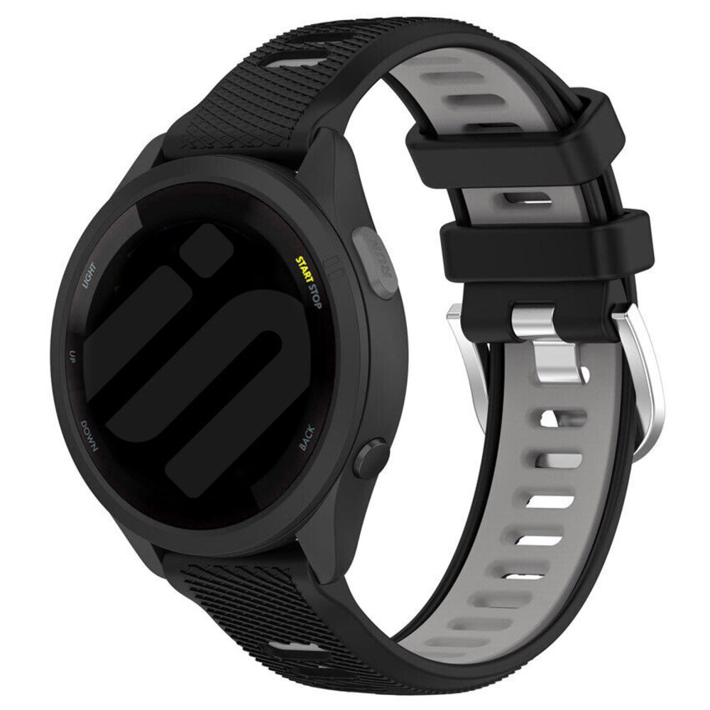 Strap-it Strap-it Bracelet sport á boucle Garmin Vivomove HR (noir/gris)