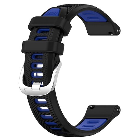 Strap-it Strap-it Bracelet sport á boucle Garmin Vivomove Style (noir/bleu)