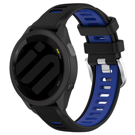 Bracelet sport á boucle Garmin Vivoactive 3 (noir/bleu