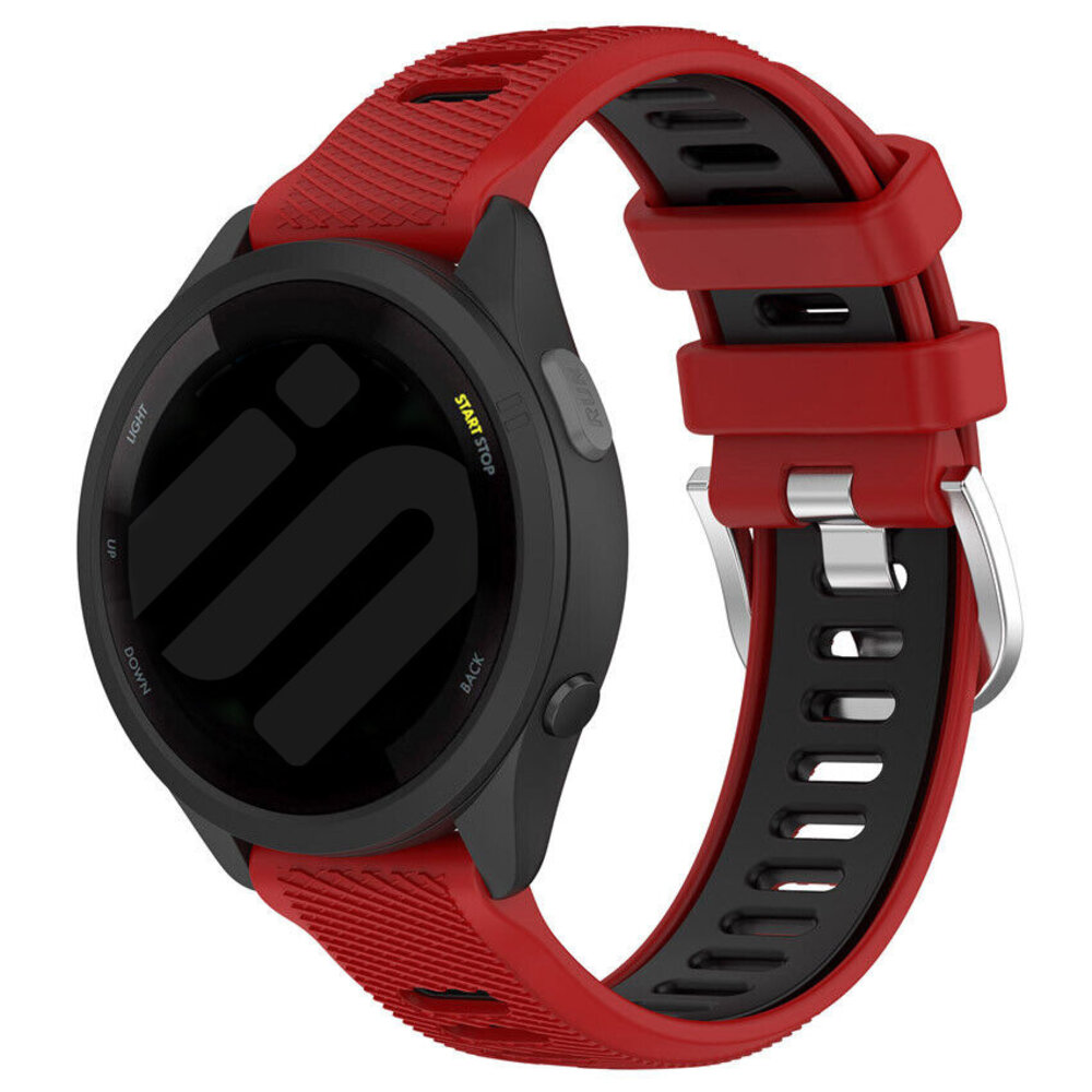 Bracelet sport á boucle Garmin Vivoactive 3 (rouge/noir) 