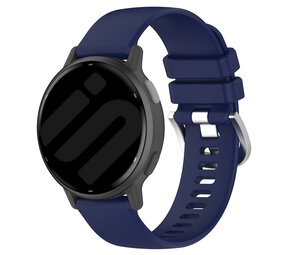 Strap-it Bracelet silicone classique Garmin Forerunner 245 (bleu fonce)