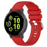 Strap-it Bracelet silicone classique Garmin Vivoactive 5 (rouge)