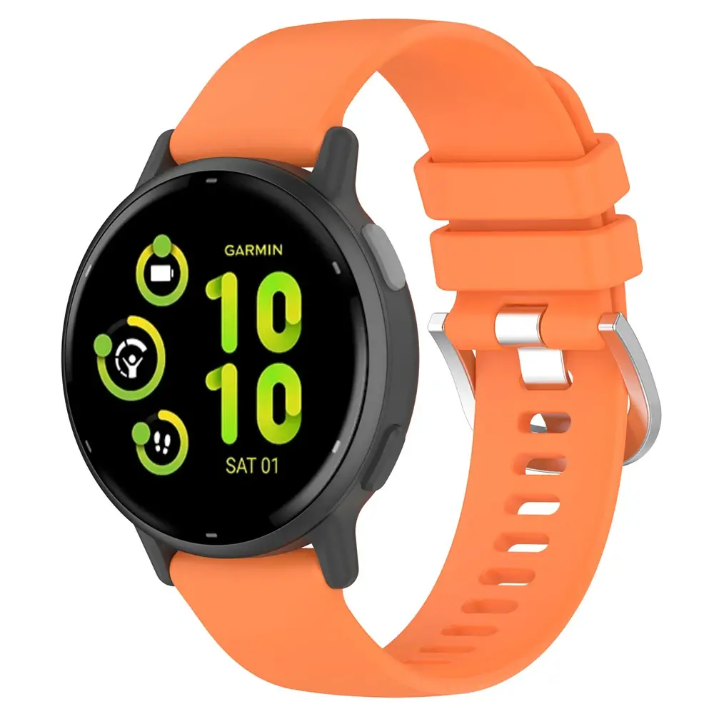 Strap-it Strap-it Bracelet silicone classique Garmin Vivoactive 5 (orange)