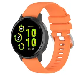 Strap-it Bracelet silicone classique Garmin Vivoactive 5 (orange)