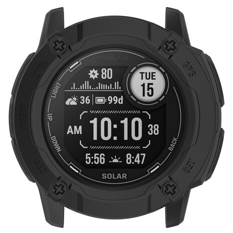 Strap-it Strap-it Coque robuste Garmin Instinct 2x (noir)