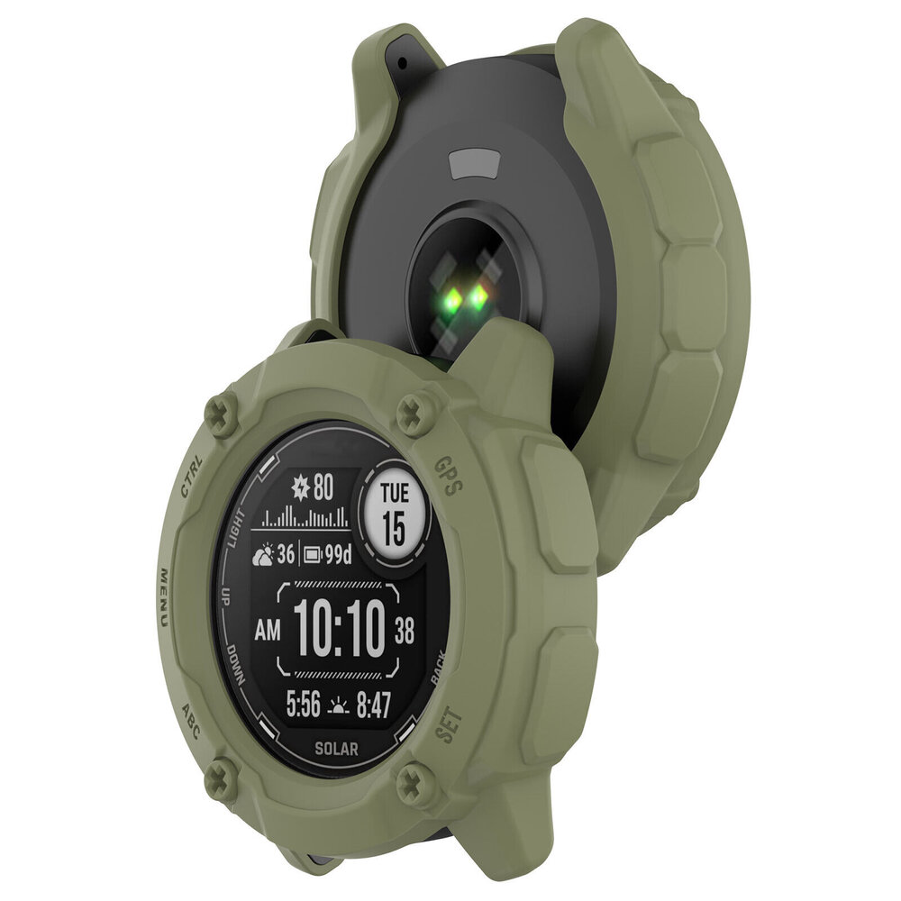 Strap-it Strap-it Coque robuste Garmin Instinct 2x (vert olive)