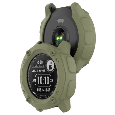 Strap-it Strap-it Coque robuste Garmin Instinct 2x (vert olive)
