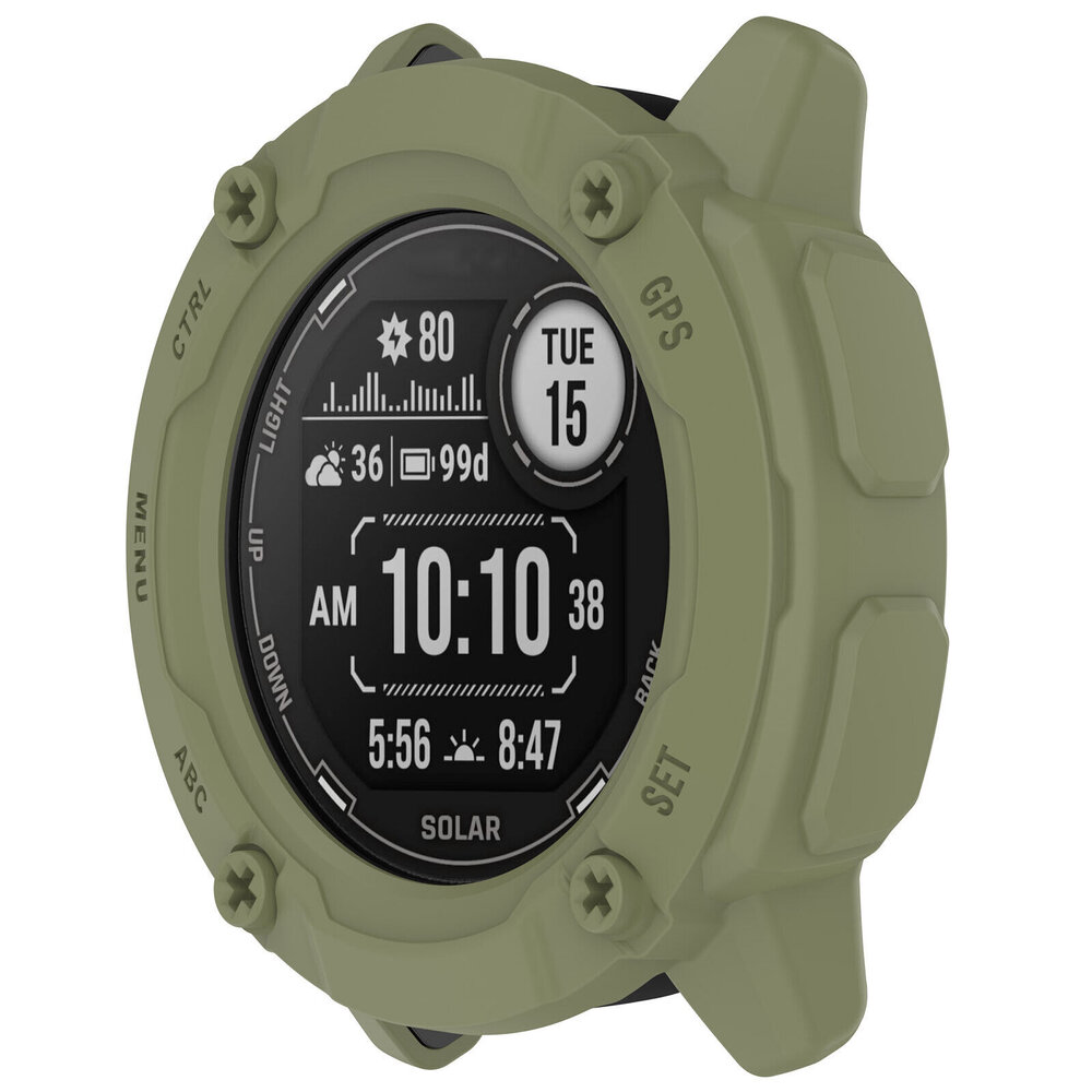 Strap-it Strap-it Coque robuste Garmin Instinct 2x (vert olive)