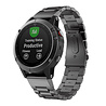 Strap-it Strap-it Bracelet acier Garmin Forerunner 745 (noir) Strap-it Strap-it Bracelet acier Garmin Forerunner 745 (noir)