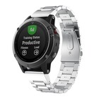 Strap-it Strap-it Bracelet acier Garmin Forerunner 955 (argent)