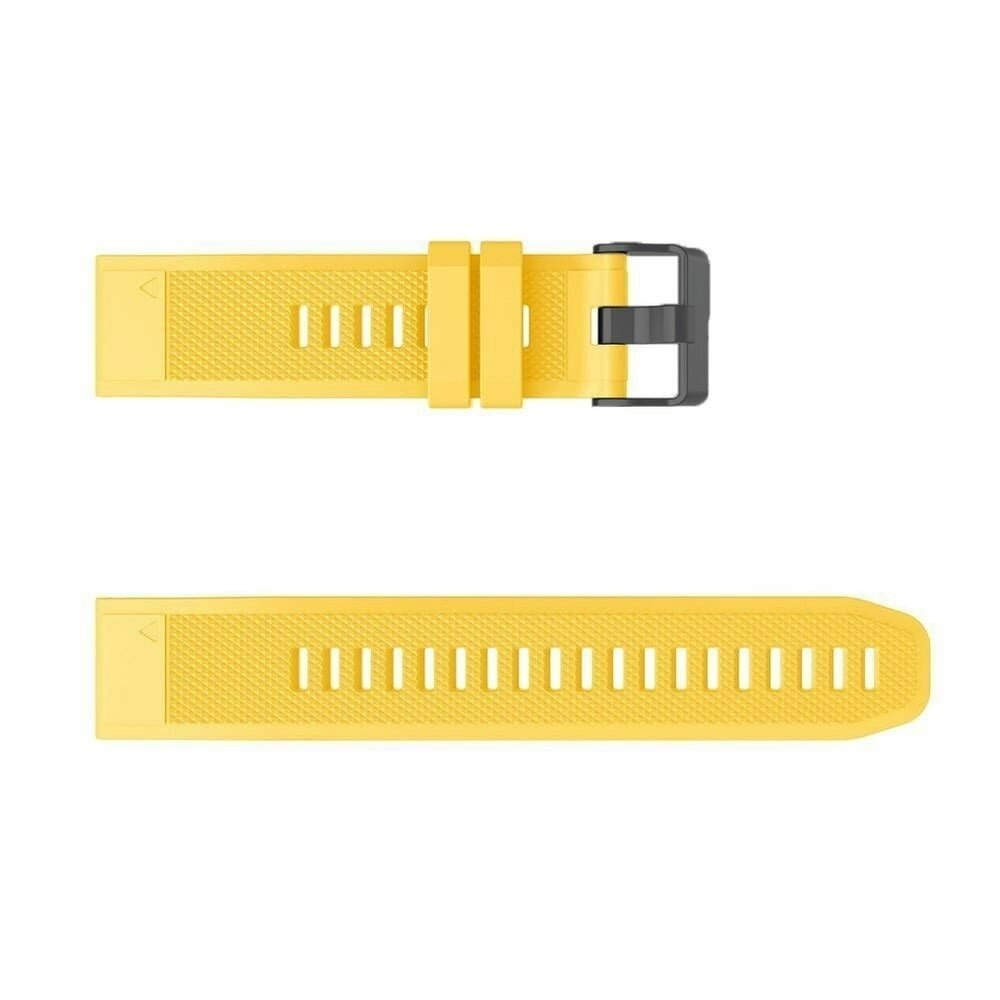 Strap-it Strap-it Bracelet silicone Garmin Forerunner 965 (jaune)