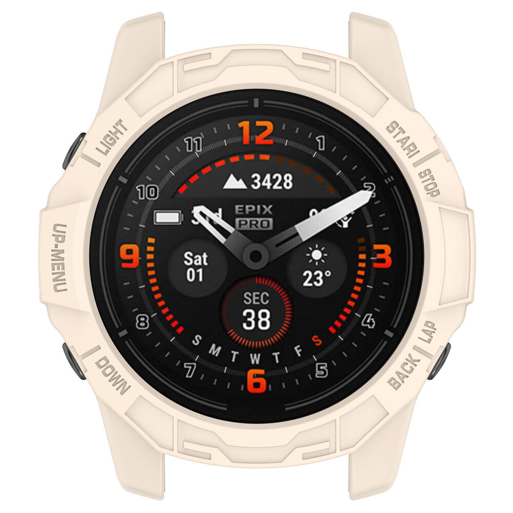 Strap-it Strap-it Coque robuste Garmin Epix Pro 42mm (beige)