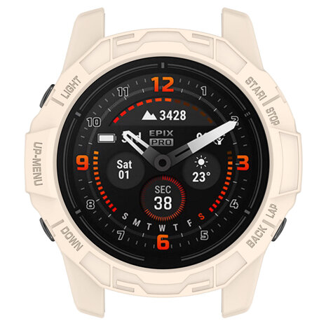 Strap-it Strap-it Coque robuste Garmin Epix Pro 42mm (beige)