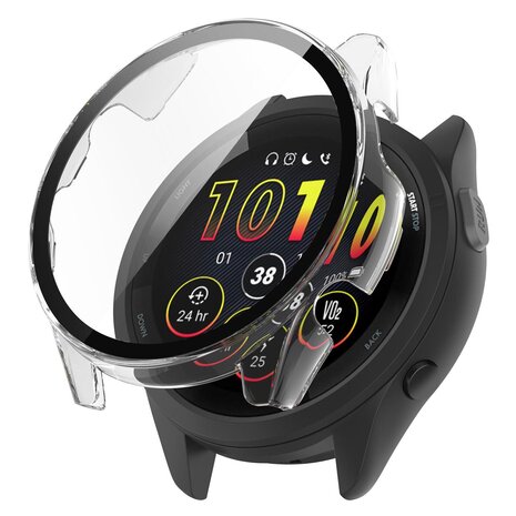 Strap-it Strap-it Coque rigide avec verre Garmin Forerunner 265 (transparent)