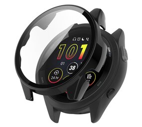 Strap-it Coque rigide avec verre Garmin Forerunner 265 (noir)