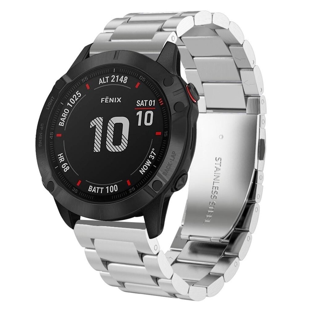 Bracelet acier Garmin Fenix 3 argent Braceletsmartwatch