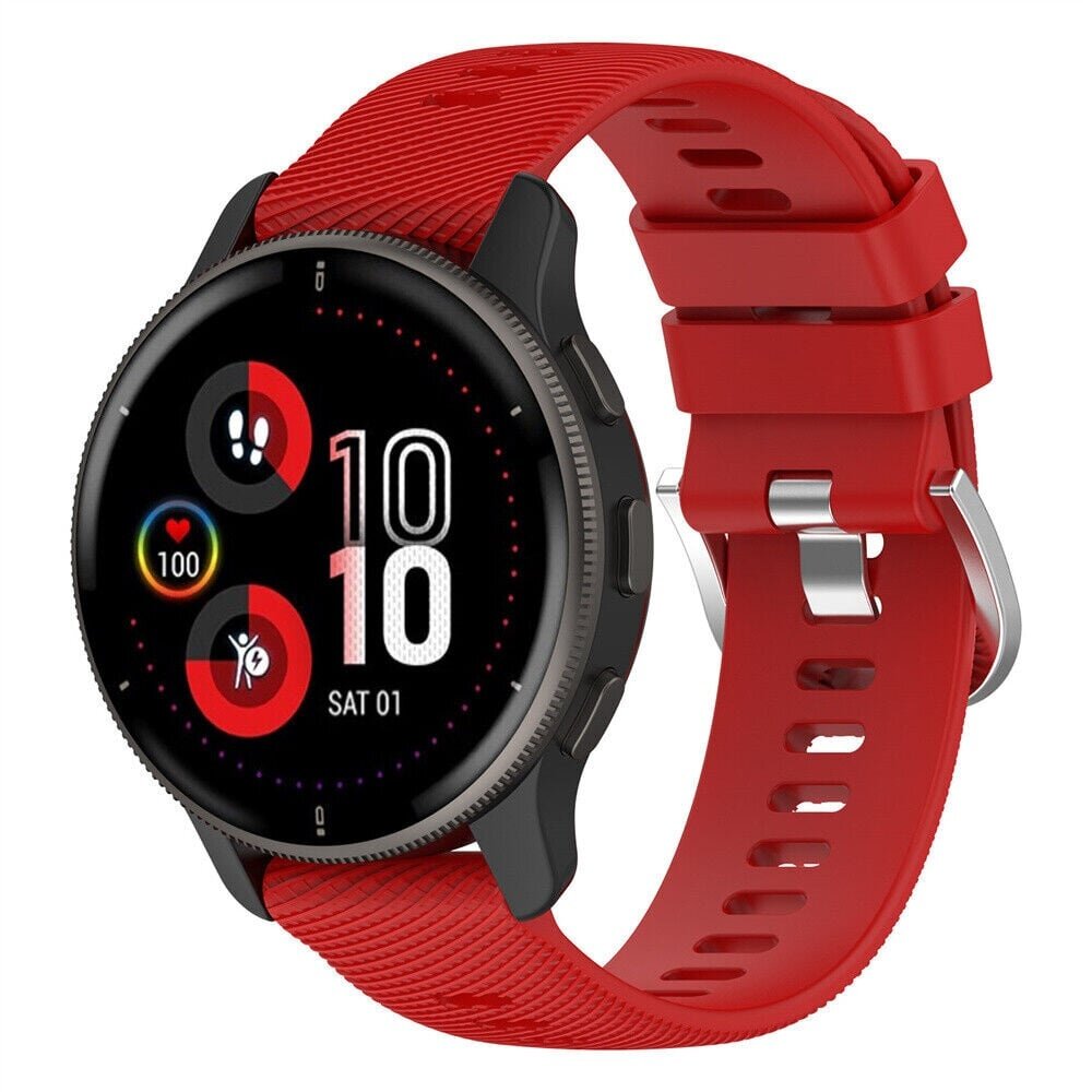 Strap-it Strap-it Bracelet silicone Garmin Venu 2 Plus (rouge)
