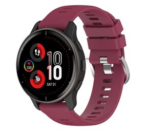 Strap-it Bracelet silicone Garmin Venu 2 Plus (vin rouge)