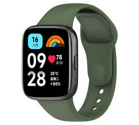 Strap-it Bracelet silicone Redmi Watch 3 Active / Lite (vert)